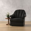 Scoth Swivel Chair In Distilled Lthr,Blk, Seating by Sarreid, 35" length x 39" width x 35" height thumbnail 13