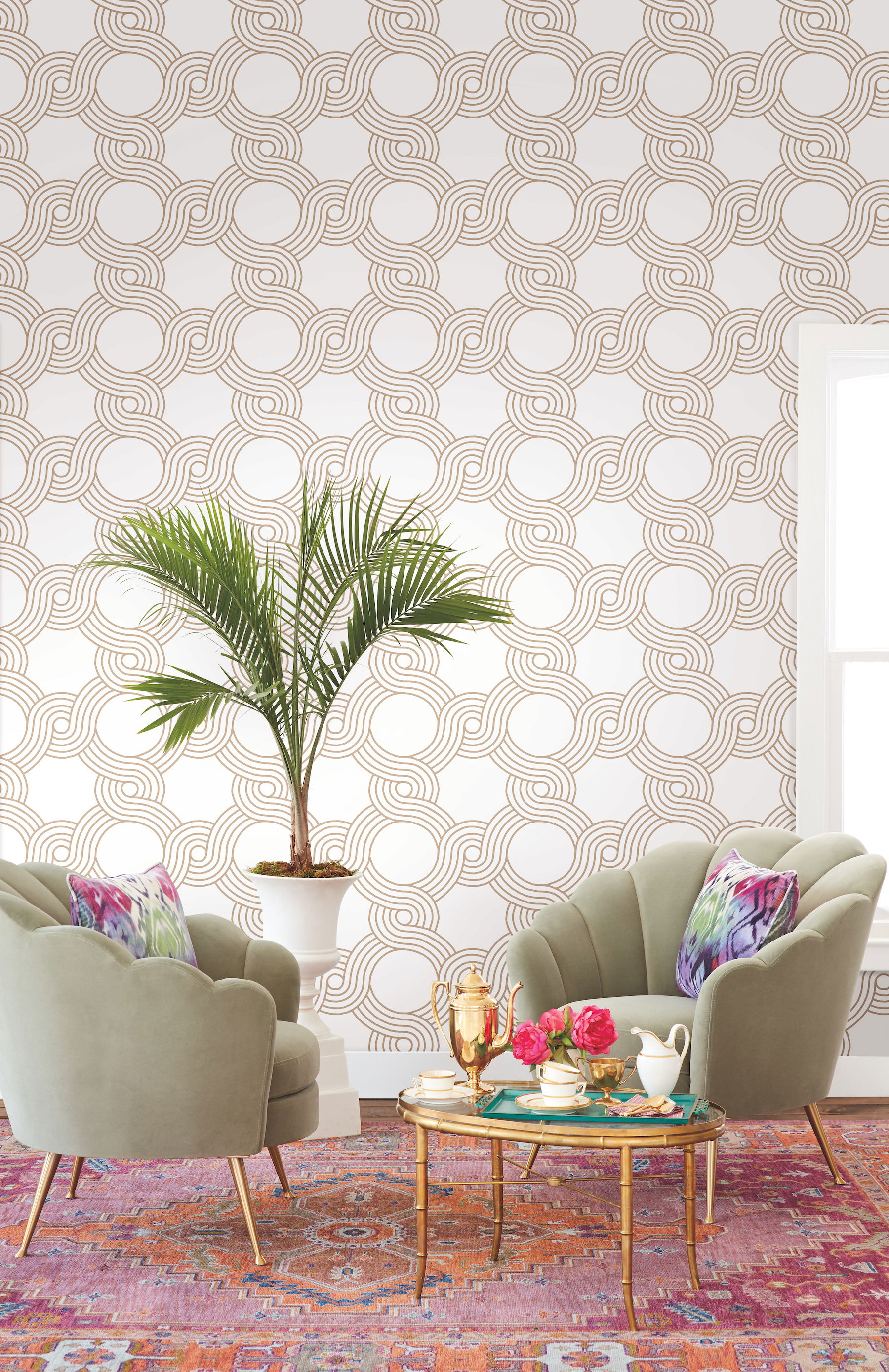 The Twist Gold Wallpaper large image 