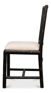 Brighton Bamboo Side Chair Black, by Sarreid, 1'10" length x 1'5" width x 3'3" height thumbnail 10
