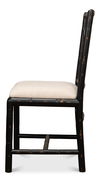 Brighton Bamboo Side Chair,Black, Dining Chair by Sarreid, 17" length x 22" width x 39" height thumbnail 10