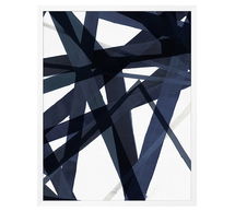 Online Designer Bedroom Indigo Matrix Framed Print, 42 x 53"