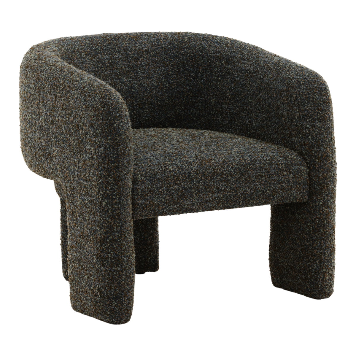 Nailah Occasional Chair Blue, Accent Chair by Dovetail, 31.5" width x 28.5" height x 28" depth View 1