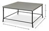Shagreen Square Coffee Table, Storm Grey thumbnail 12