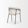 Carolyn Contoured Back Dining Side Chair | Oatmeal Fabric with Metal, Dining Chair by Mercana, 20.5" length x 23.75" width x 31" height thumbnail 10