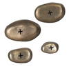 Set In Stone Brass Outdoor Wall Art Set/4, by Uttermost, 11" width x 4" height x 6.5" depth thumbnail 5