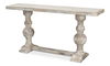 Stacy Double Pedestal Console, Console Table by Sarreid, 61" length x 15" width x 30" height thumbnail 1