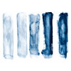 Watercolor Brush Strokes XL Giant Wall Decals, by York Wall, 3' length x 2'2.12" width x 0.02" depth thumbnail