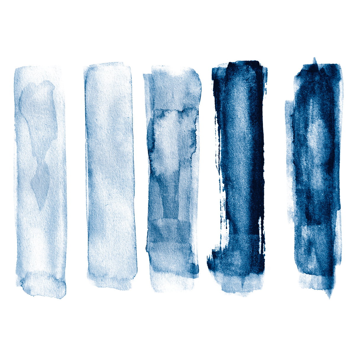 Watercolor Brush Strokes XL Giant Wall Decals, by York Wall, 3' length x 2'2.12" width x 0.02" depth