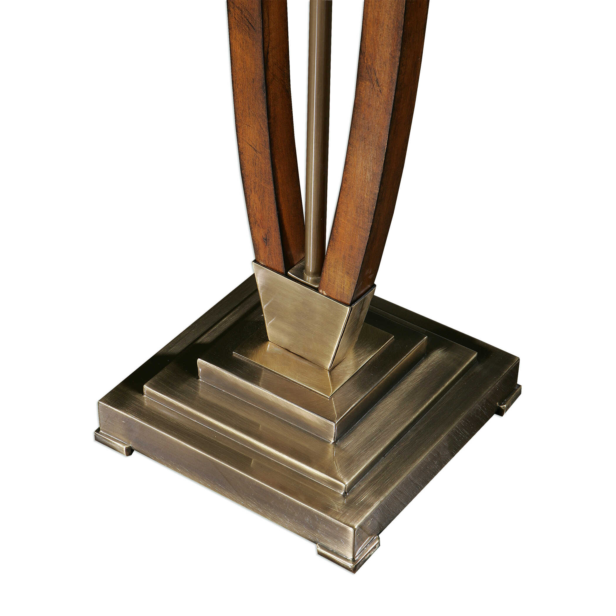 Boydton Burnished Wood Floor Lamp, by Uttermost, 19" width x 66.5" height x 19" depth View 4