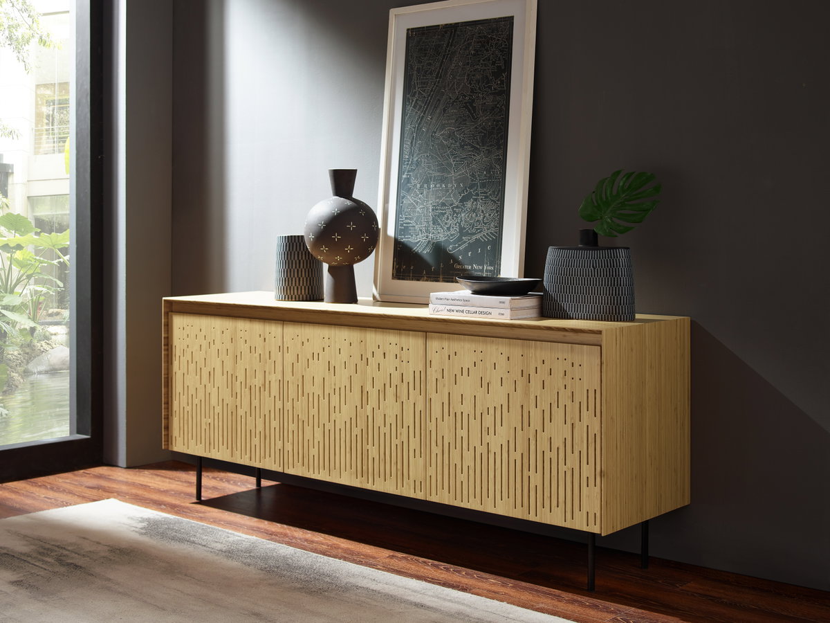 Hanna Console Sideboard, Wheat, Sideboards & Buffet by Greenington, 72" length x 18" width x 28" height View 6