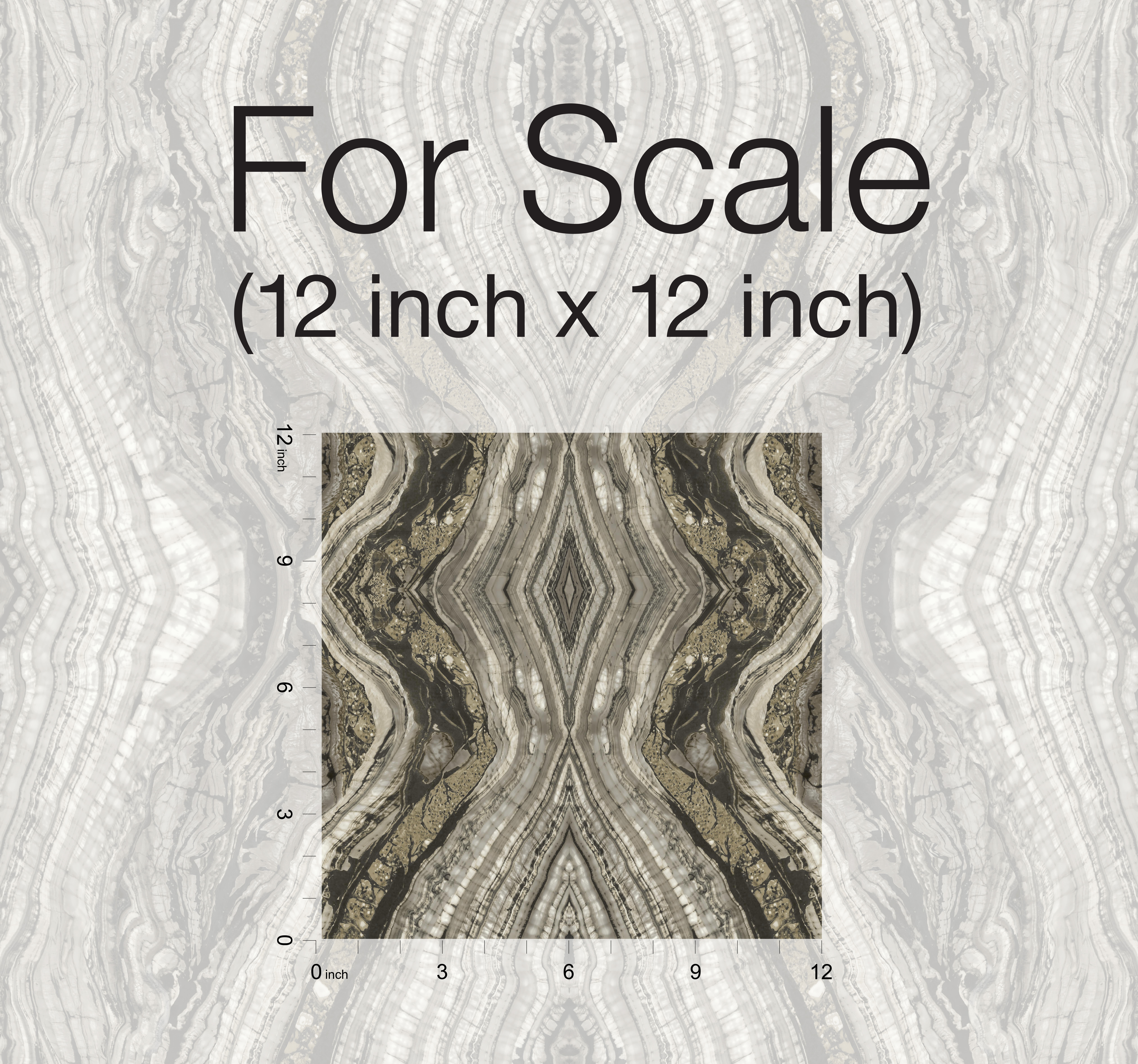 Kaleidoscope Dark Grey Peel & Stick Wallpaper large image 