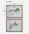 Serene Lake Framed Prints Set/2, by Uttermost, 2'2.25" width x 1'8.25" height x 2" depth thumbnail 3