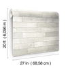Warehouse Planks White Peel & Stick Wallpaper thumbnail 1