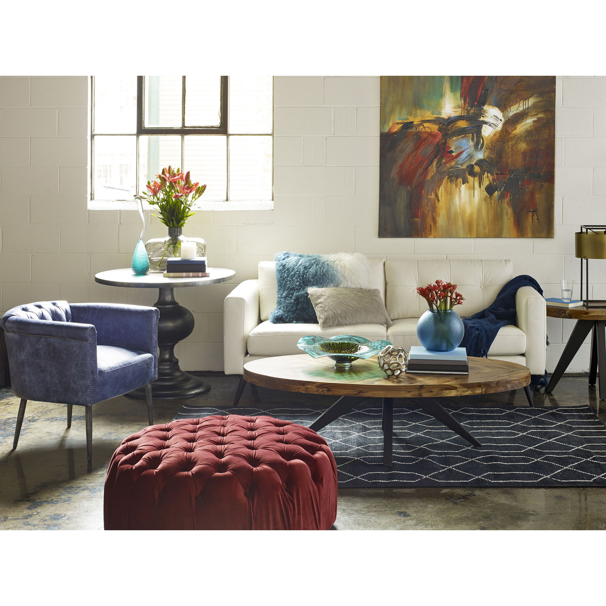 Parq Oval Coffee Table Amber large image 