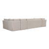 Fable Slipcover Dining Banquette U-shape Beige 154in thumbnail 1