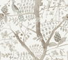 Peacock Block Print Off White Wallpaper thumbnail 0