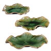 Abella Green Ceramic Wall Decor Set/3, Sculptural Wall Art by Uttermost, 17.87" width x 17.87" height x 3.87" depth thumbnail 6