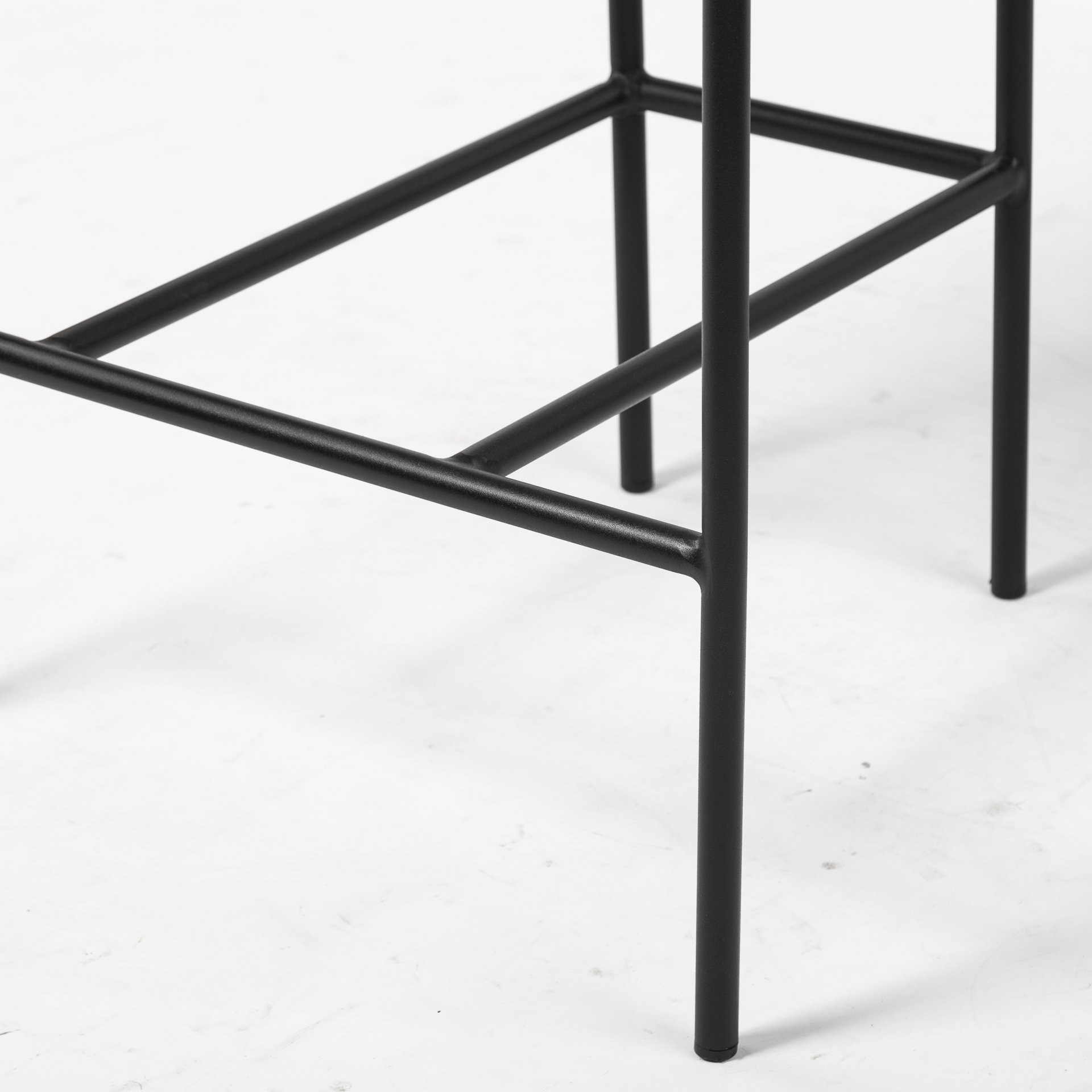 Parker Gray Fabric Seat Black Metal Counter Stool, Counter & Bar Stool by Mercana, 19" length x 19.75" width x 36" height View 12