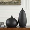 Bower Black Vases Set/2, by Uttermost, 8" width x 18.5" height x 8" depth thumbnail 3