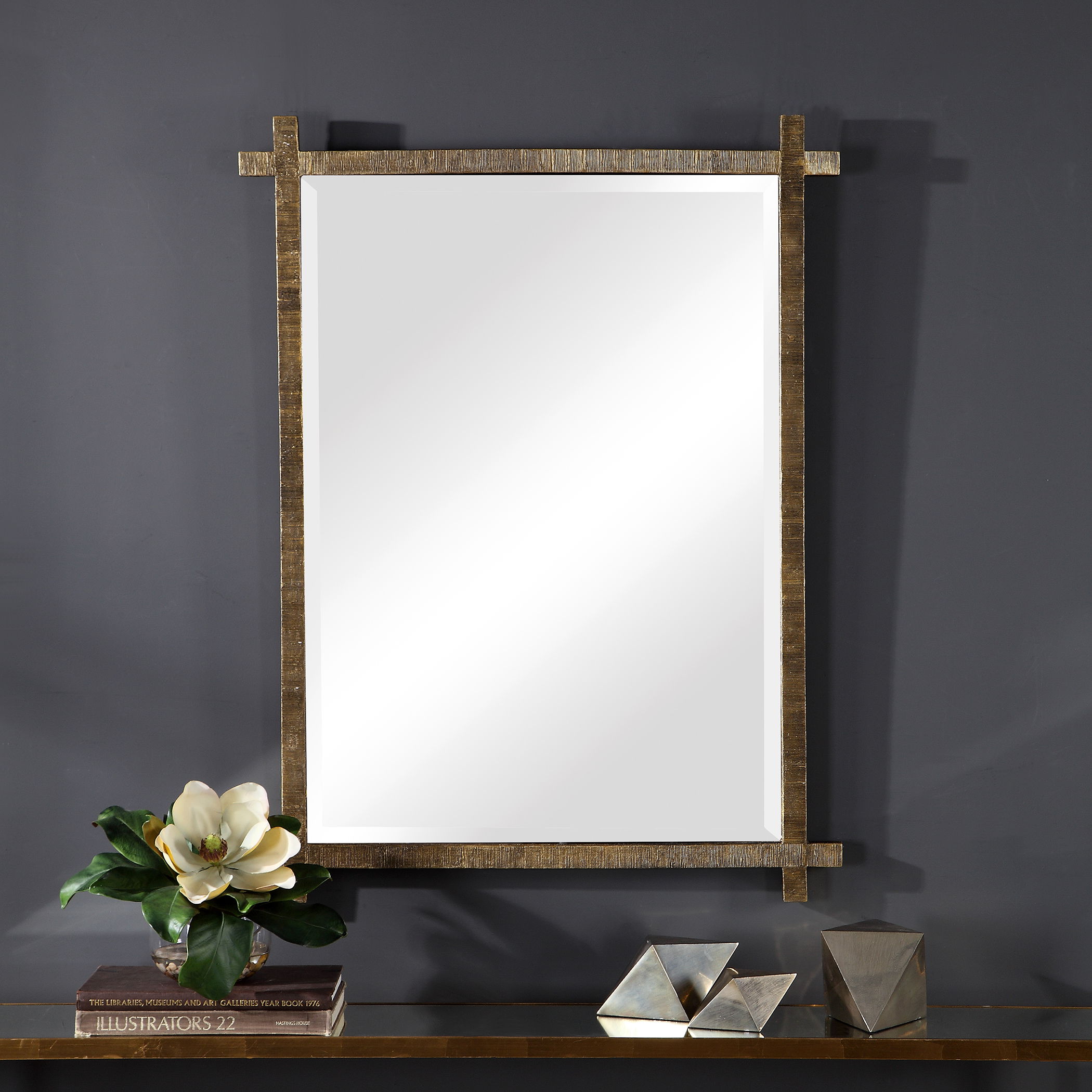 Abanu Gold Vanity Mirror large image 