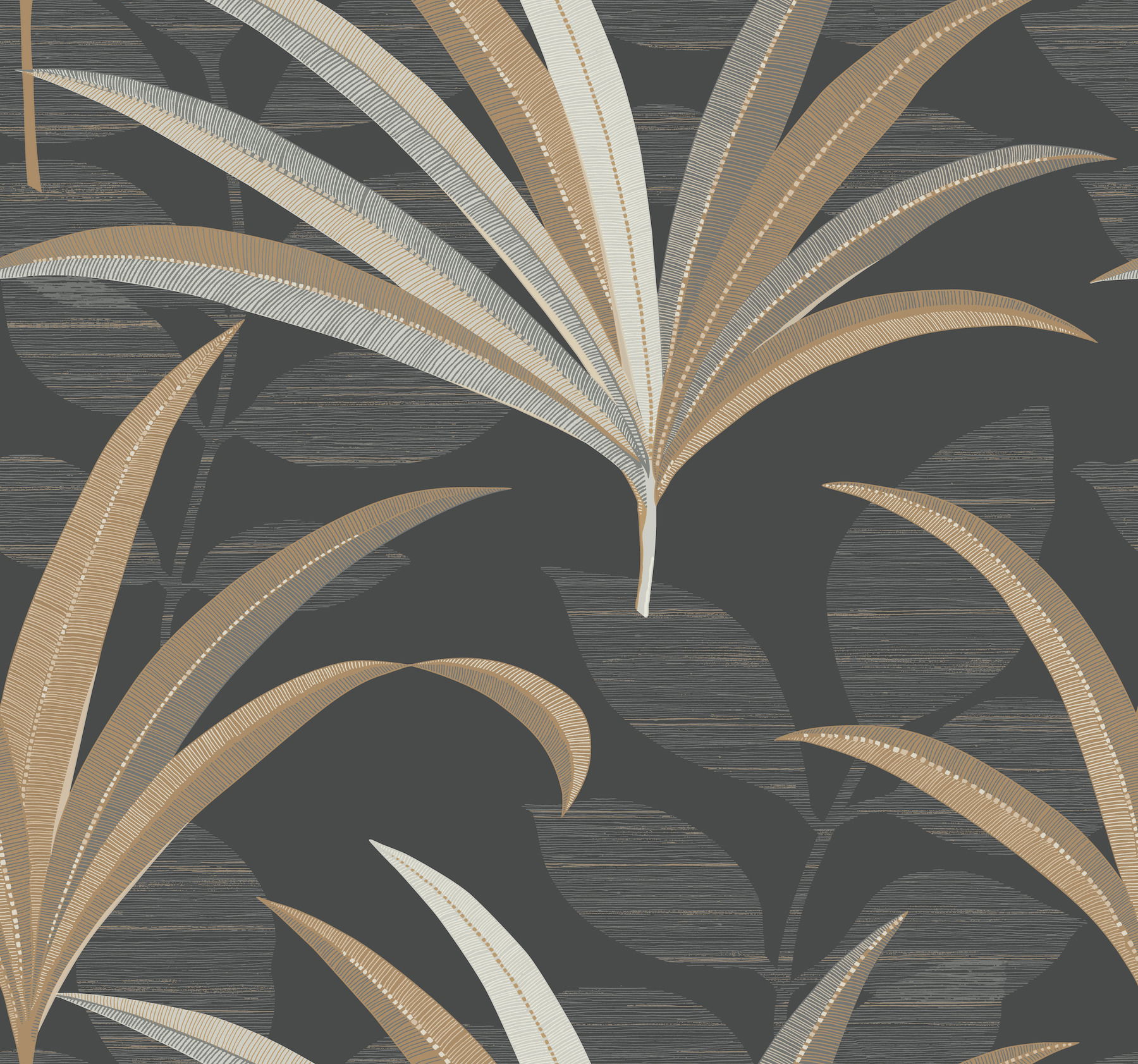 El Morocco Palm Black Wallpaper large image 