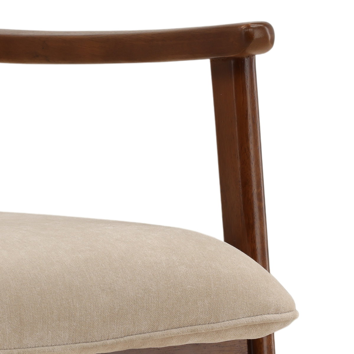 Talesa Dining Chair Sand, by Dovetail, 23.25" width x 35.5" height x 25.75" depth View 6