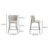 Early Counter Stool Beige, Counter & Bar Stool by Moe's Home, 21.7" width x 37.4" height x 23.4" depth thumbnail 9