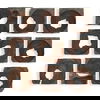 Jungle Wood Paneled Wall Art, Set/9 thumbnail 0