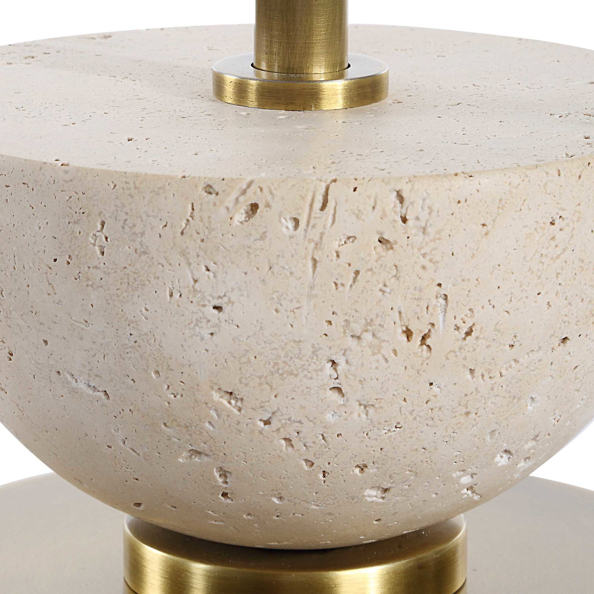 Hemisphere Brass Buffet Lamp, Table Lamp by Uttermost, 13" width x 36.5" height x 13" depth View 7