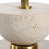 Hemisphere Brass Buffet Lamp, Table Lamp by Uttermost, 13" width x 36.5" height x 13" depth thumbnail 7