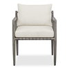 Borneo White Outdoor Dining Chair, Furniture by Uttermost, 24.3" width x 28.2" height x 24.5" depth thumbnail 1