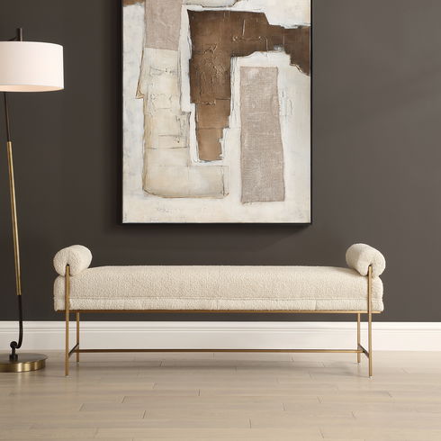 Bolster Pearl White Bench
