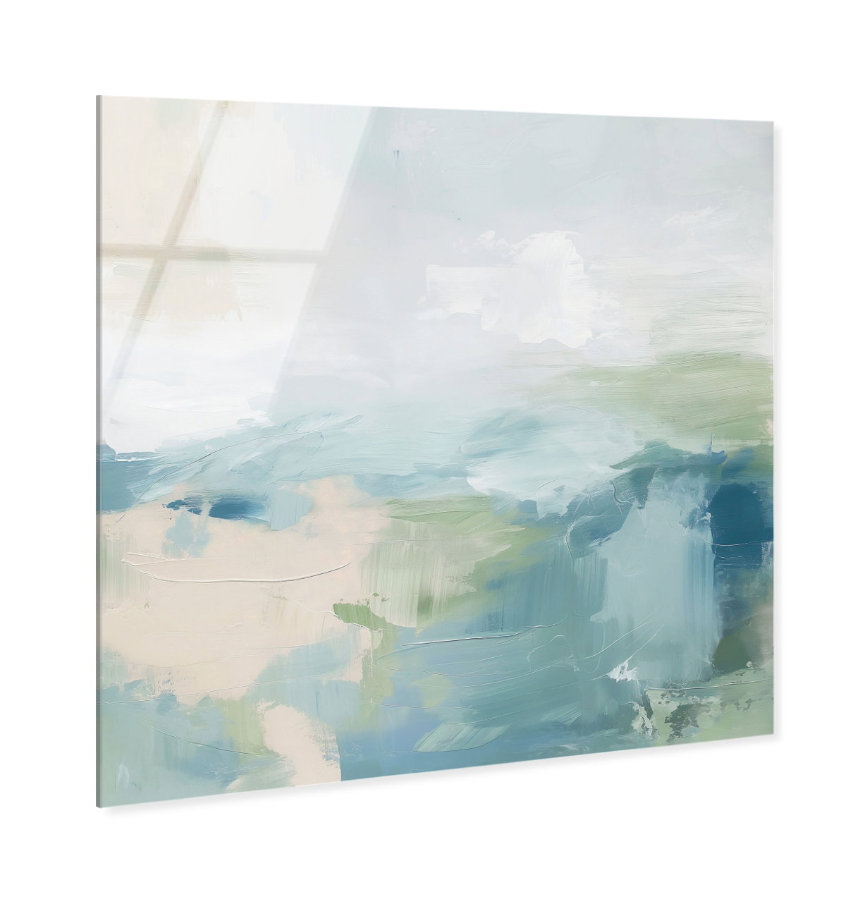 Turquoise Echoes I (No Embellishment), Art by Oliver Gal,  16x16 View 2
