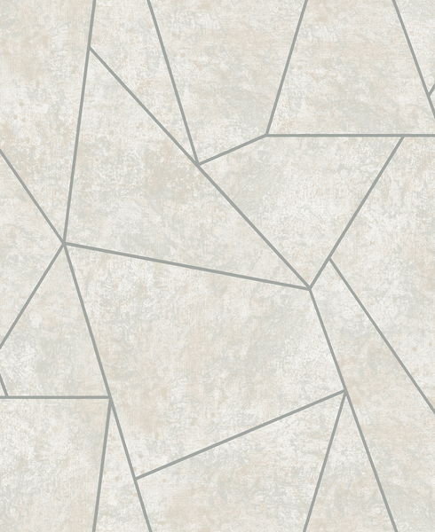 Nazca Neutral & Silver Wallpaper