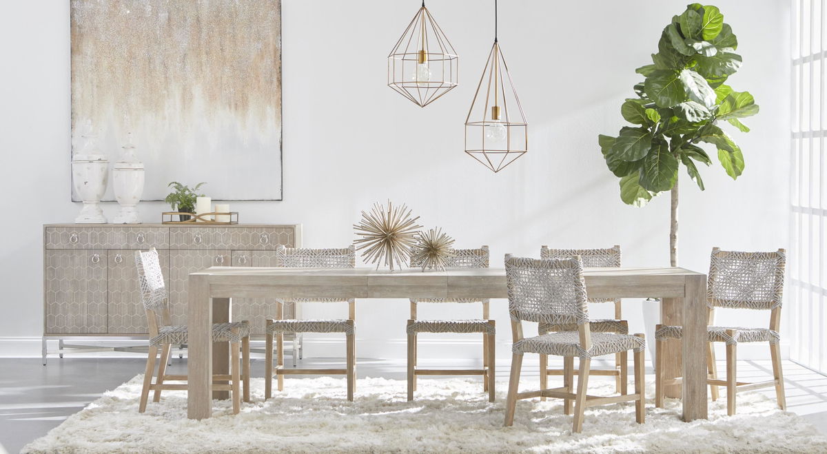 Adler Extension Dining Table, by Essentials for Living, 71" width x 30" height x 35.5" depth View 16