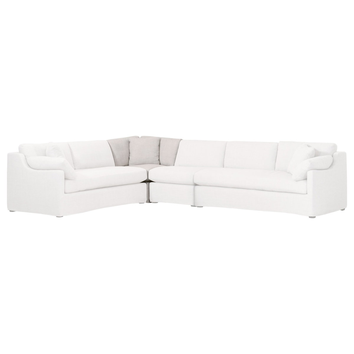 Lena Modular Slipcover Corner Chair, Seating by Essentials for Living, 39" width x 34" height x 39" depth View 3