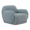 Hazel Lounge Chair Light Blue, Accent Chair by Moe's Home, 39.5" width x 28.75" height x 33.75" depth thumbnail 2