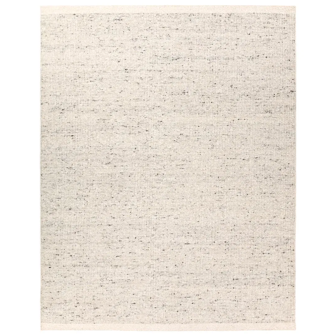 Jaipur Living Amgala LEO15 Handmade Solid Ivory Area Rug (8'x10') large image 