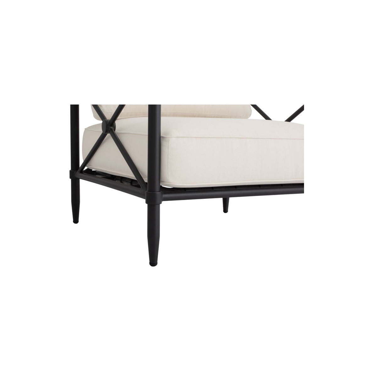 Willow Outdoor Accent Chair Cream, Outdoor Chair by Moe's Home, 2'8" width x 2'10" height x 2'8" depth View 5