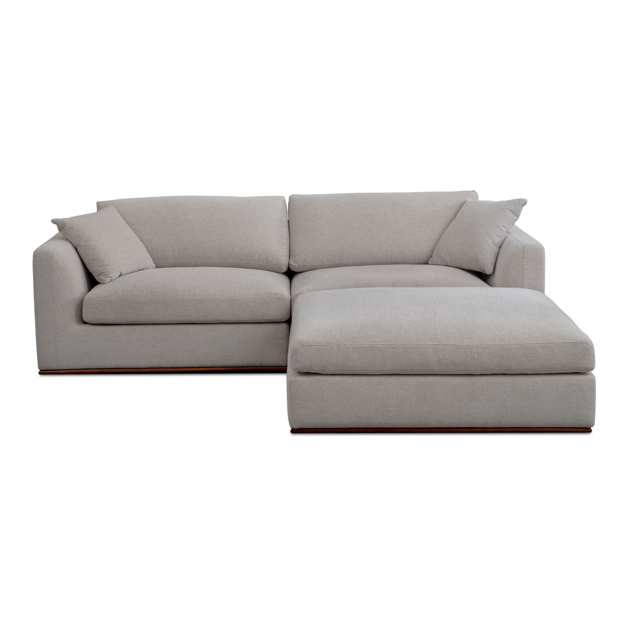 Rue Nook Modular Sectional Flecked Grey large image 