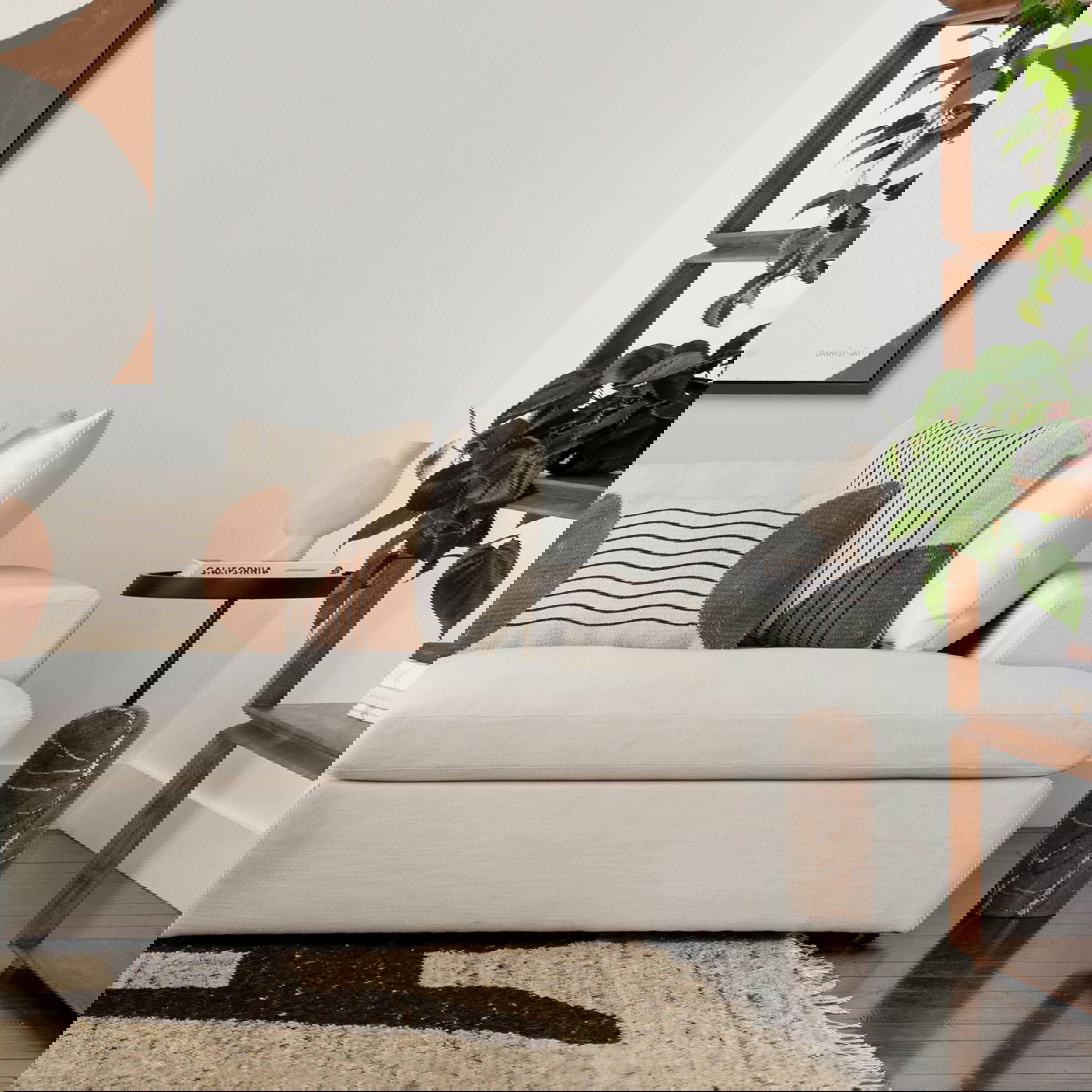 Saul End Table Brown, Side & End Table by Dovetail, 16" width x 24" height x 16" diameter x 16" depth View 4