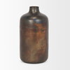 Daya Tall Antiqued Gold Metal Vase, by Mercana, 6.3" length x 6.3" width x 12.2" height thumbnail 4