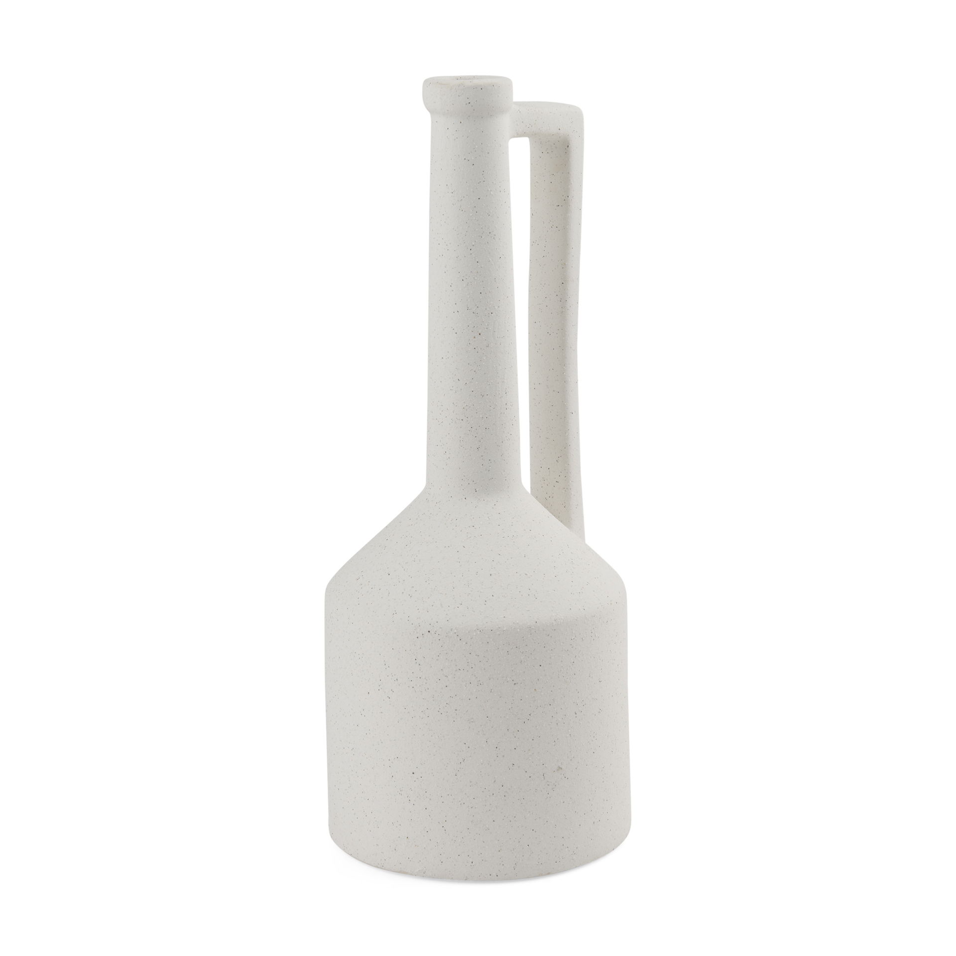 Burton 17.1H Large White Ceramic Jug Vase large image 