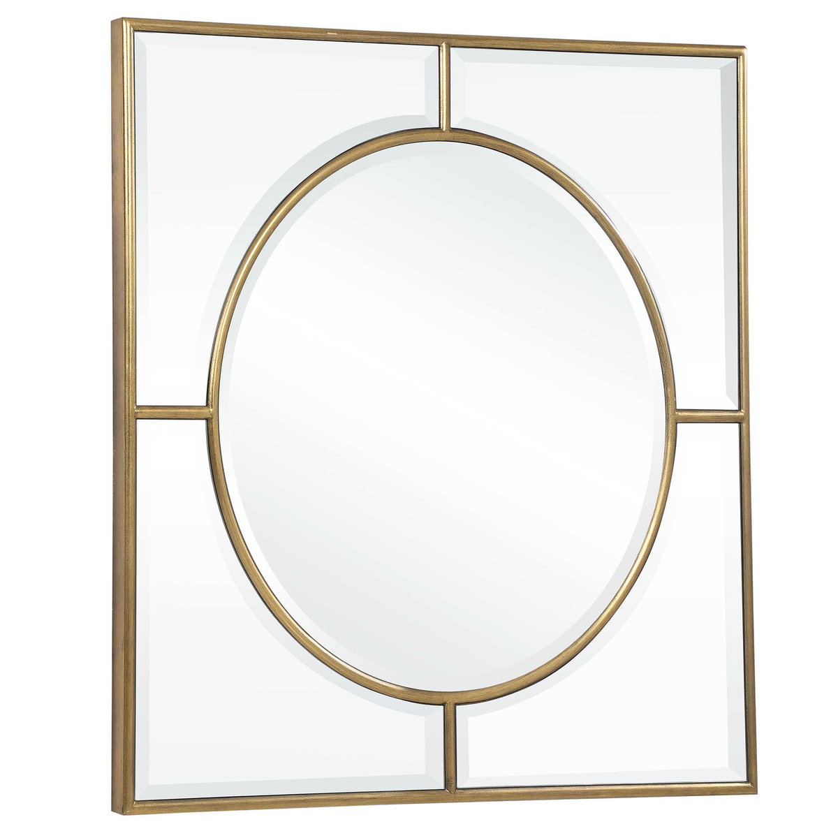 Stanford Gold Square Mirror, by Uttermost, 48" width x 48" height x 1.75" depth View 5
