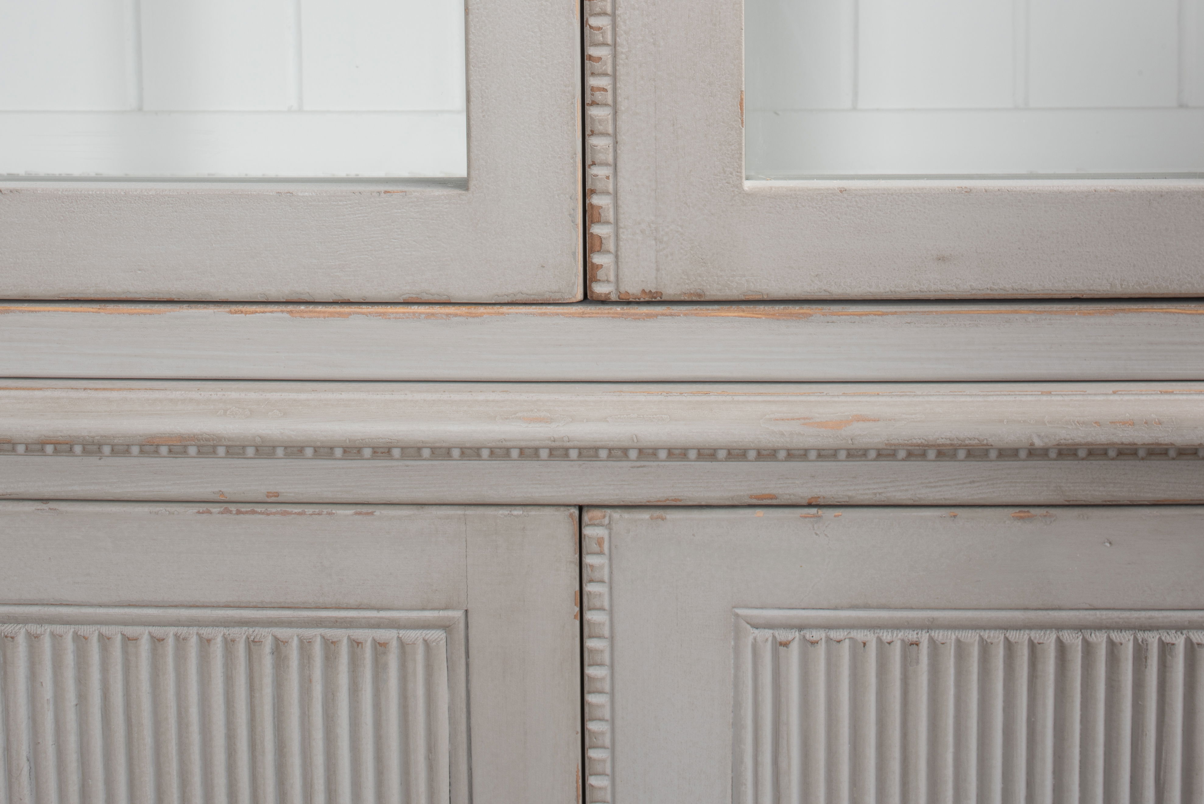 Harper Glass Front Bookcase, Shelving & Bookcase by Sarreid, 97" length x 15" width View 5