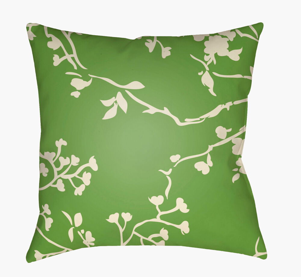 Chinoiserie Floral Accent Pillow, Decorative Pillow by Surya, 22" length x 22" width