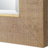Bungalow Grass Cloth Mirror, by Uttermost, 2'8" width x 3'8.38" height x 1.5" depth thumbnail 6