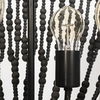 Liam I 32x30 Black Wooden Bead Bowl-Style Four Bulb Chandelier thumbnail 7
