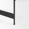 Wade Travertine Marble with Matte Black Metal Coffee Tables thumbnail 11