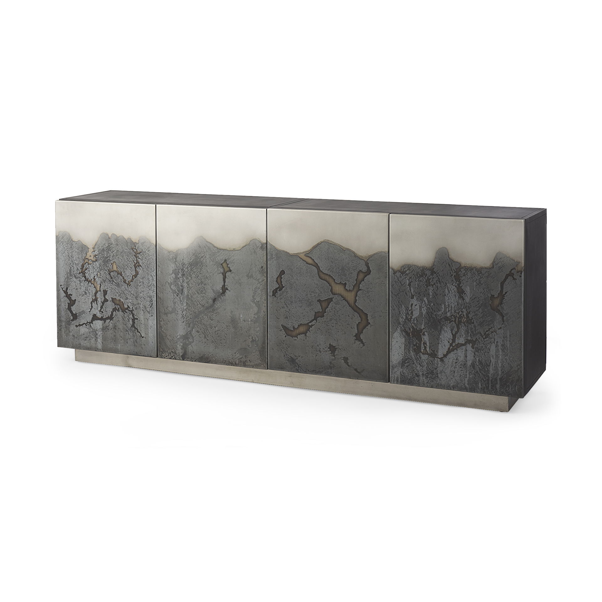 Roxdale  Acid Wash Metal Sideboard large image 